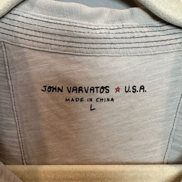 John Varvatos Men’s Light Gray Polo Shirt - Picture 2 of 8